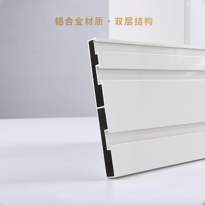 窗滑帘盒窗帘遮挡铝盒合轨道盒CXX顶装侧装窗金帘挡板装饰板单双