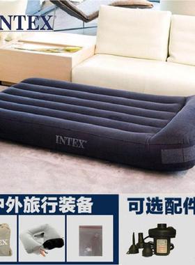 INTEX充气床家用气垫床单人帐篷露营充气床双人户外打地舖午休床