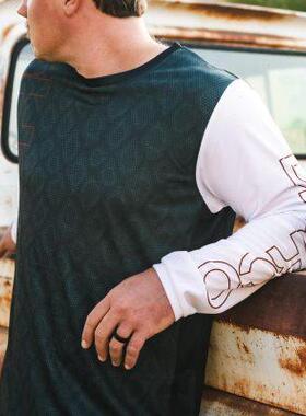 DHARCO 夏季长袖速降服球衣山地自行车摩托车骑行服速干衣定制