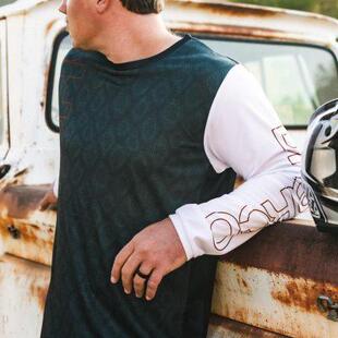 DHARCO 夏季长袖速降服球衣山地自行车摩托车骑行服速干衣定制