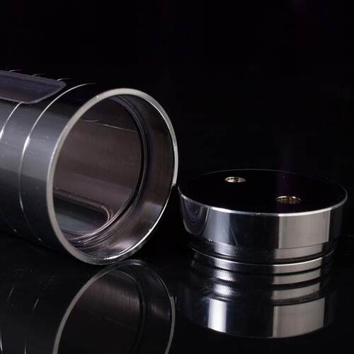 Transparent glass mute water pipe pot