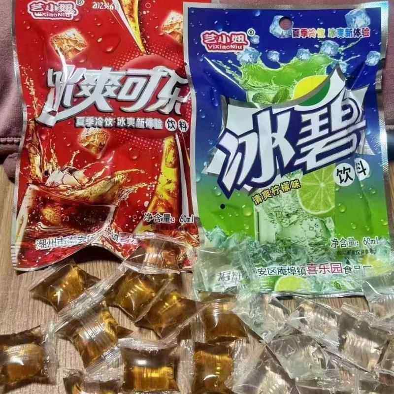 冰爽可乐冰碧热带水果冰袋袋装饮料冰爽可乐袋装可乐味