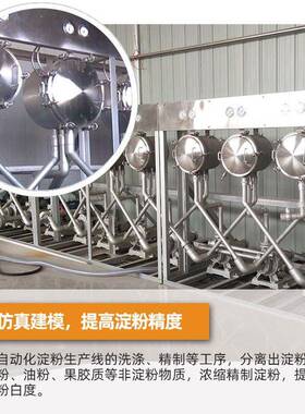 固德威淀粉精制洗涤设备红薯淀粉浓缩精制系统淀粉旋流器组