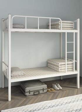 铁床员工寝LFF-SCC0生室方管床铁架床学床宿舍高低艺床公寓工地铁