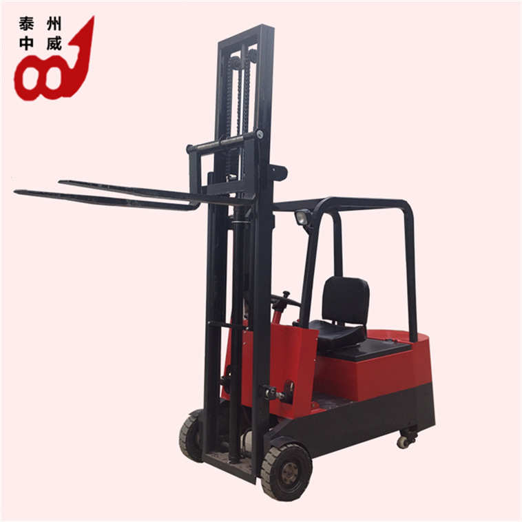 供应1.5吨3.5米无腿全电动堆高车电动叉车液压升高车装卸电动叉车