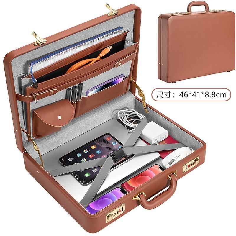 正品手提箱公文包高端商要务手提箱男密码箱电收脑包文重文件皮箱