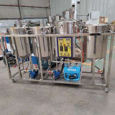 FXZ中食小型用油精炼机 不锈菜籽油脱脱酸罐 钢毛磷油精炼设备