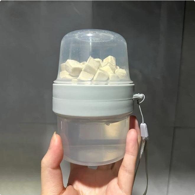 宠物水壶外出便携猫狗双层多用一体水粮杯创意随身饮水器遛狗神器