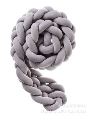 靠垫抱ins辫童kont条长条新款打结六股枕床围球儿防撞球麻花编织