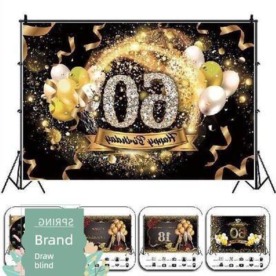 Birthday Background Decor Happy 30th 40th 50th 60th