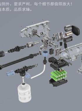无线高压电水枪洗洗车神器便式锂车机家用洗车XS-001泵喷携枪洗车