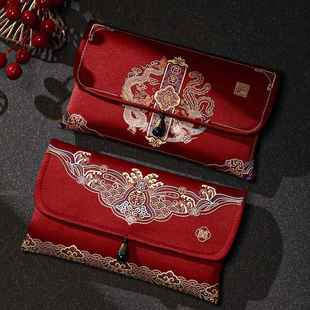 万元改口红包一对结婚专用敬茶布艺利是封中式喜字订婚婚庆大喜包