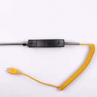 K型 WRNK 钢铝水锌液快速温度计 104M手持式 大手柄热电偶 187