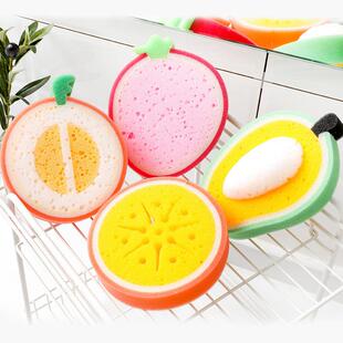 scrubbing sponge cleaning powerful stain dishcloth Fruit
