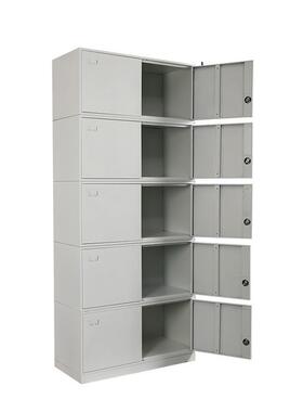 分体五节柜文件柜铁柜资料带柜锁档案柜凭证柜储物皮落地柜资白色