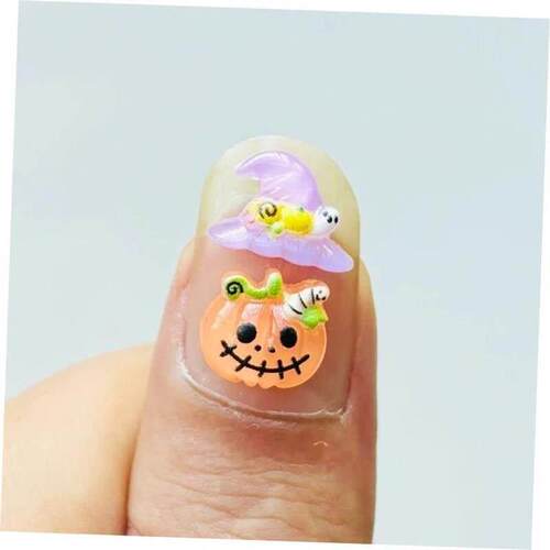 50 Pieces Ghost Halloween Nail Art Charms