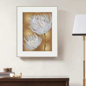 北欧现代美式轻奢客厅沙发背景墙装饰画郁金香两联花卉挂画Tulips