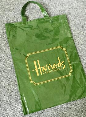 英国著名深绿色大手提袋防水辅导袋36*48cm