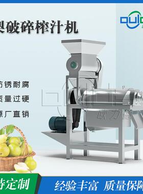 优惠供应不锈钢304工业螺旋榨汁机挤压破碎梨苹果西瓜榨汁