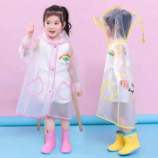 儿童雨衣幼儿园宝宝大小童学生雨披卡通可爱分体徒步雨具厂家批发