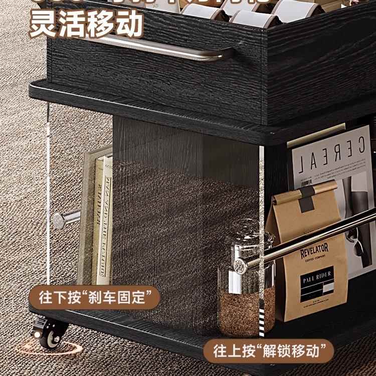 木小森移动茶几可升降无品牌/客小厅现边几语多功能阳台推沙车边