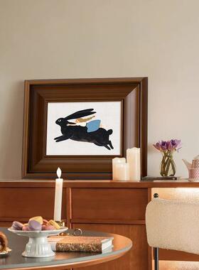 《梦幻骑行SN210905》式小众艺术卧室装饰画古风趣味挂卡法中通餐