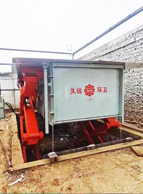 社区生活地埋式水平压缩垃圾设备学校垃圾压缩站垃圾中转压缩