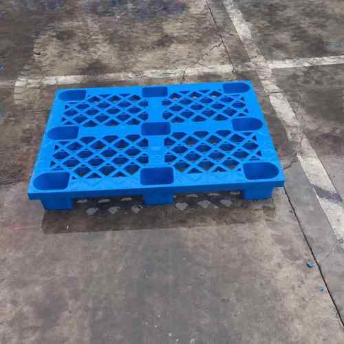 1108单面塑料网格九脚叉车地台垫1.1*0.8米货运物流塑胶托盘