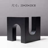 装 饰茶几客厅现代电视柜软拱门北欧简约不规则家居拱形几何摆件