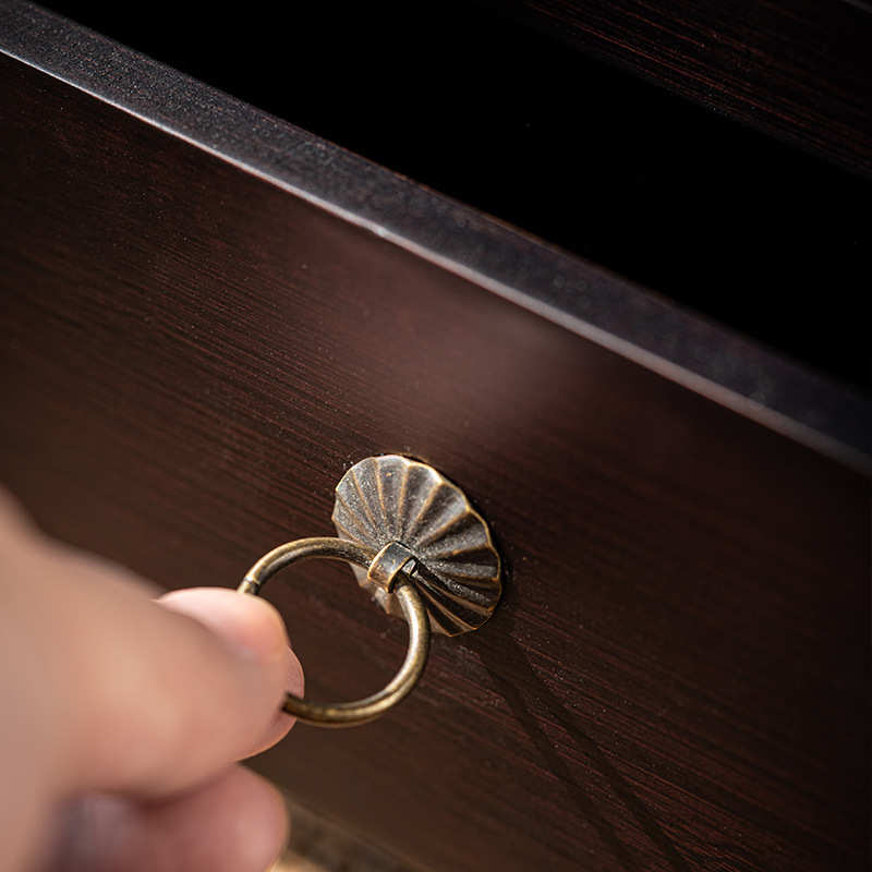 创意泡茶具收纳柜竹制茶柜家用茶室复古储物收纳煮茶水台茶道柜子