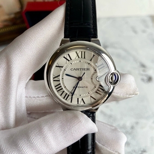 超值新款98新卡地亚蓝气球WSBB0039自动机械男士手表40mm正品二手