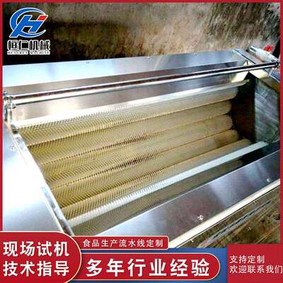厂家应钉螺毛辊机清洗 自动供出料莲藕去泥毛OCT辊清洗机 山东洗