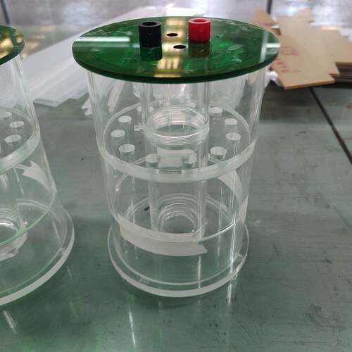 透明亚克力实验仪器圆柱形试验配件有机玻璃法兰过滤管道设备