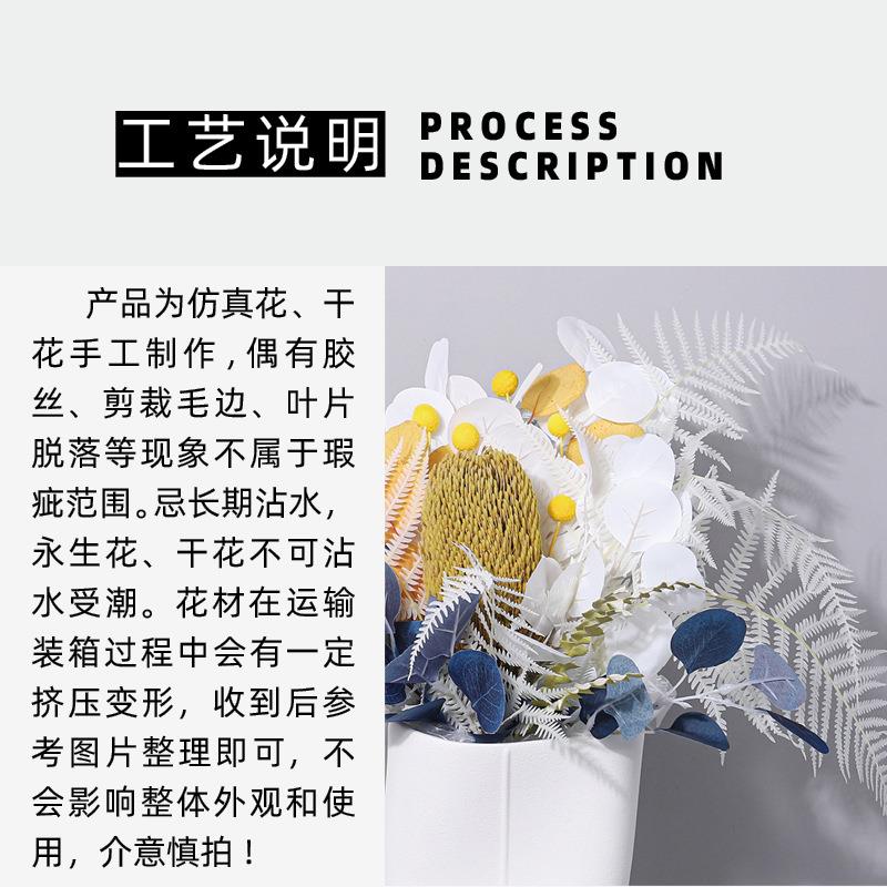 简约样板间轻奢陶瓷花器售楼处客厅玄关酒店卧室花艺花瓶桌面摆件