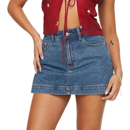 B 58200 Denim hip skirt pants 牛仔包臀裙裤跨境速卖通亚马