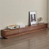 型北欧实木电视如图柜能家用客厅落地翻门柜小户民宿多功收储纳物