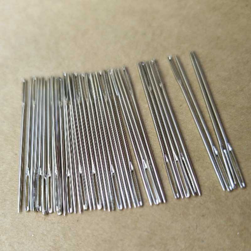 用银一头十字装 绣花针十字绣万支针绣锈钝 针 t22尾
