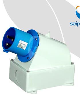 厂家直供SP-3606地铁用工业插头 3P 63A户外防水明装插头