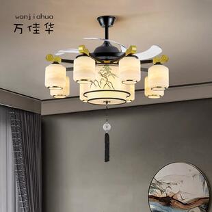 新中吊灯轻182奢客厅主灯款 仿代古中国风禅意茶台餐厅灯新 具现式