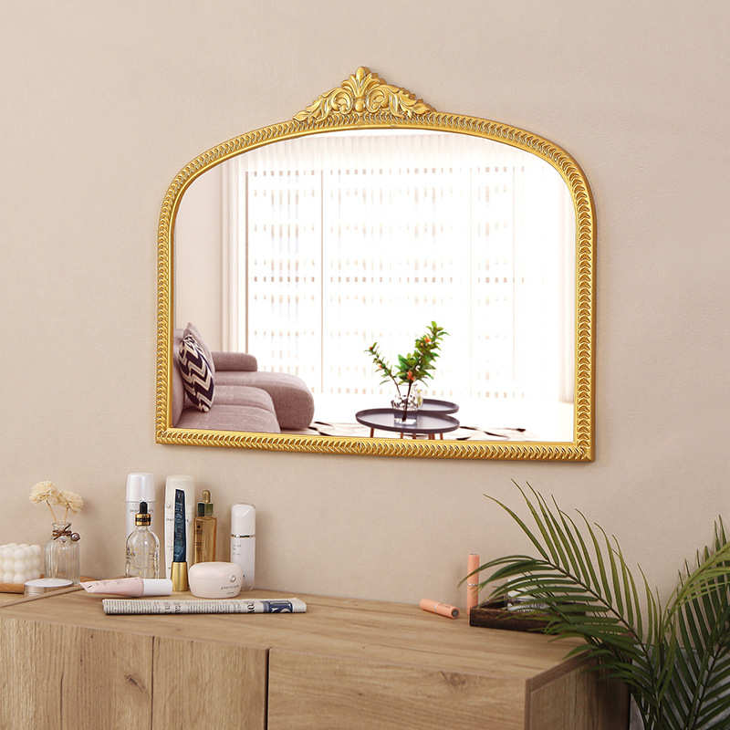 装饰花镜梳妆台化妆镜壁炉镜卧室复古镜玄关镜子雕装饰镜欧式