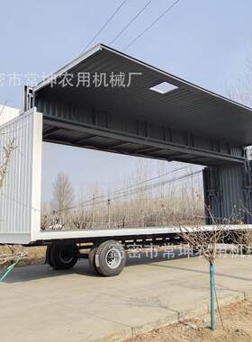 供应厂家20吨飞翼箱式拖车防雨防尘平板牵引挂车吨型重型工具车