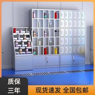 不锈钢水杯柜工厂车间茶杯架子员工多格储物柜茶水间放置柜放杯架