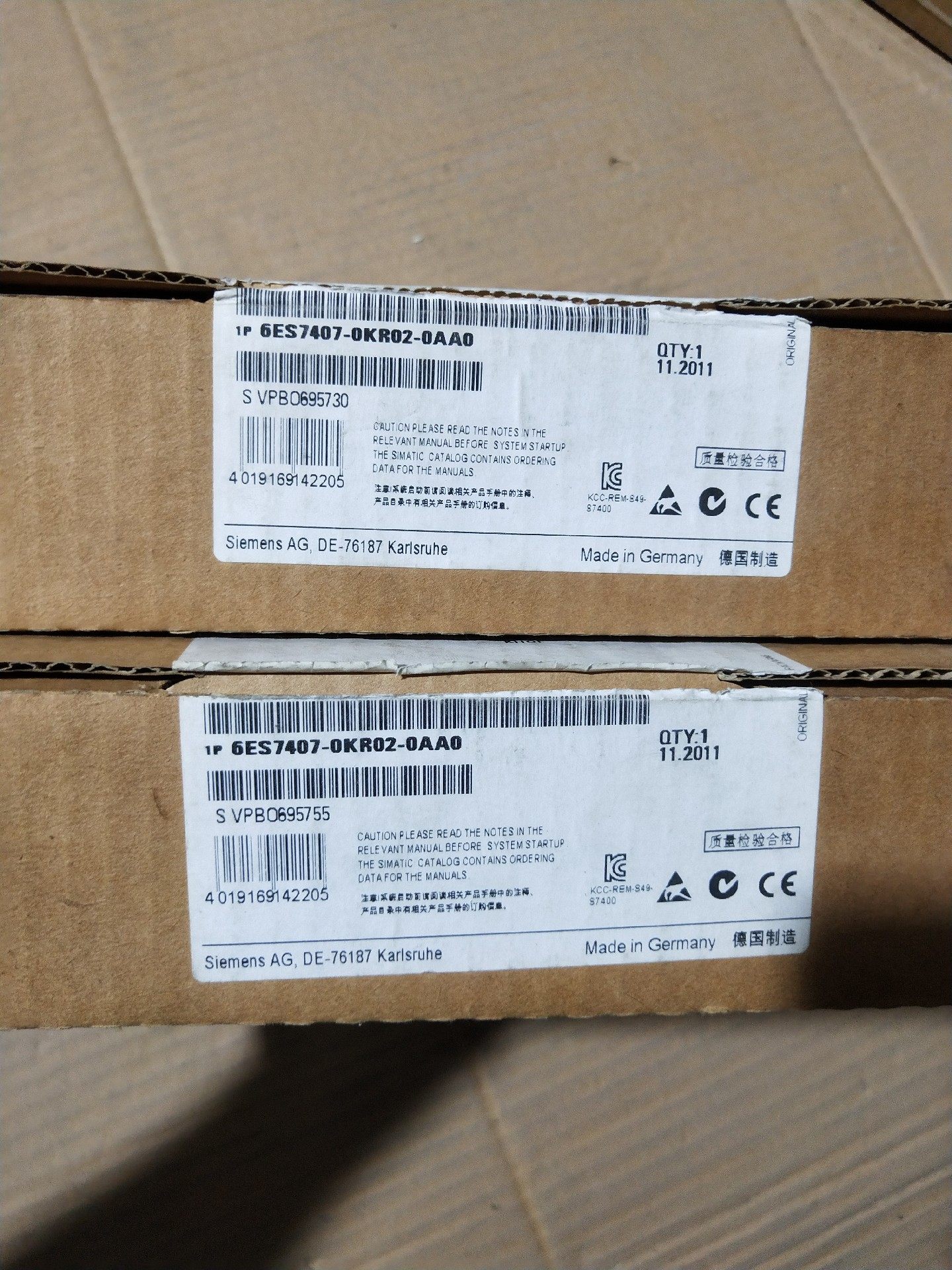 全新西门子6ES7407-0KR02-0AA0原标拆封未使用