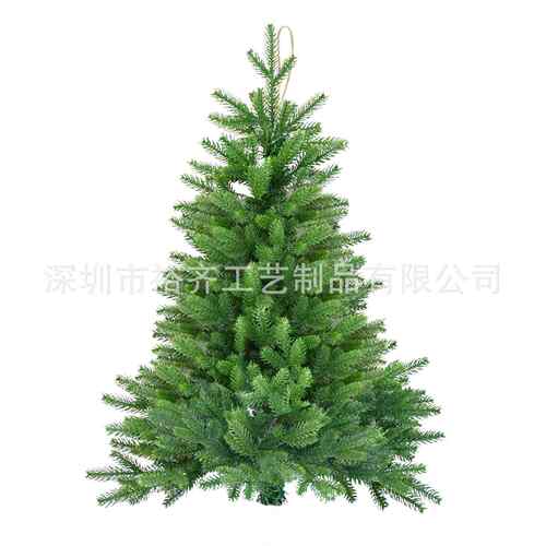 跨境新款圣诞节仿真树挂件 PVC加密松针树花环墙饰迷你圣诞树摆件