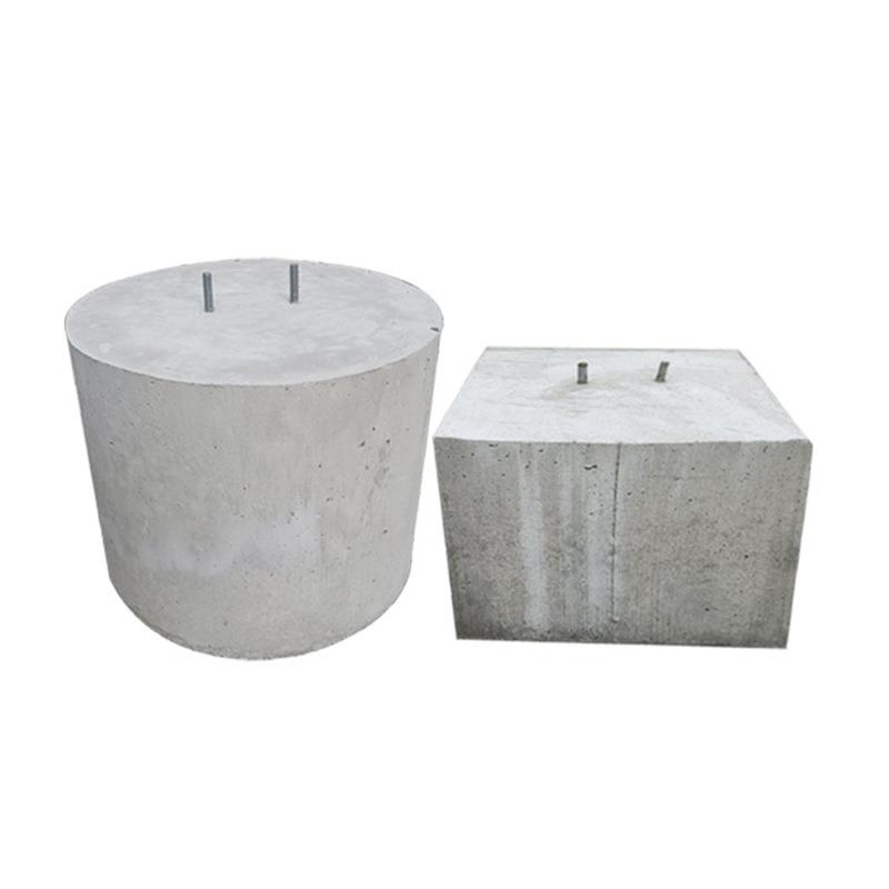 太阳能光伏墩预制实心圆形水泥墩屋顶基础配重块光伏混凝土底座厂