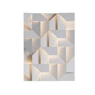 北欧几何艺术壁灯家居摆件背景墙装饰灯简约线条百搭纸片造型墙灯