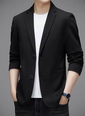 9299-PP休秋季新款高端轻奢西闲服抗皱免烫品男质小西装时尚单西