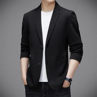 9299 抗皱免烫品小装 PP尚单西质西 新款 高端轻奢时休闲西服男秋季