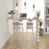 轻奢实木烤漆吧台桌亚克力悬浮书桌卧室客厅沙发隔断长条桌高脚桌