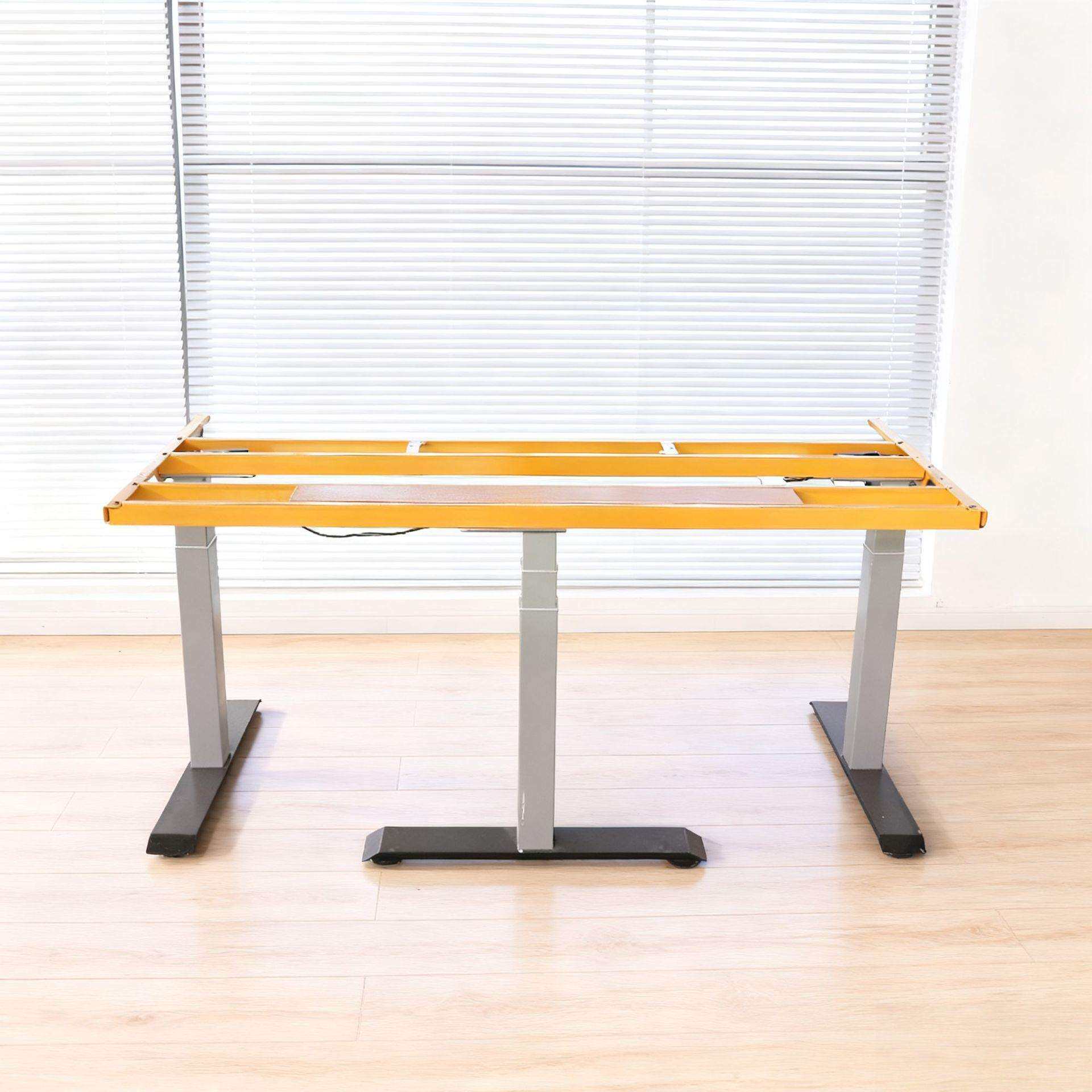 小型电动升降桌立式升降办公桌双电机升降桌架可移动办公室电脑桌